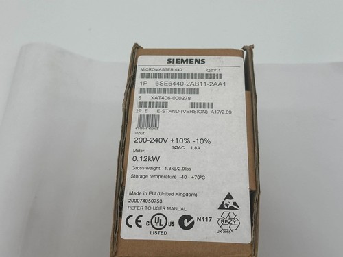 Siemens micromaster 6se6 - siemens,